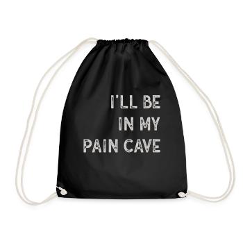 I'll Be In My Paincave Triathlon - Drawstring Bag - black - Front