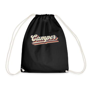 Drôle de dicton de camping - Caravane & Camper - Sac de sport léger - noir - Devant
