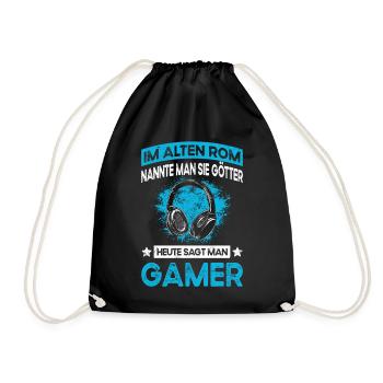 Lustiger Teenager Gaming Spruch - Gamer Jungs - Turnbeutel - Schwarz - Vorne