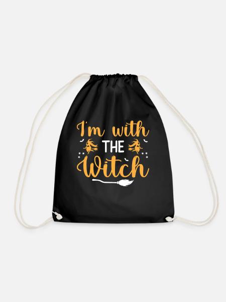 Halloween Costume - I'm With The Witch - Turnbeutel - Schwarz