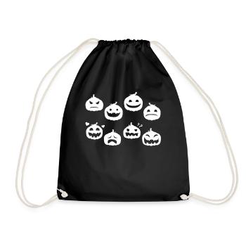 Funny Halloween Party Pumpkin - Halloween Pumpkins - Drawstring Bag - black - Front