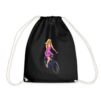 Cyclisme féminin - Sac de sport léger - noir - Devant
