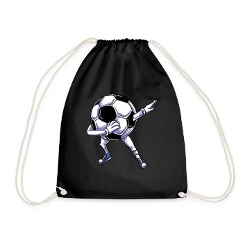Joueur de football Dabbing - Sac de sport léger - noir - Devant