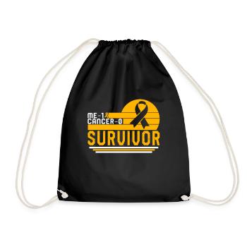 Chemise de sensibilisation au cancer infantile, Me-1 Cancer-0 - Sac de sport léger - noir - Devant