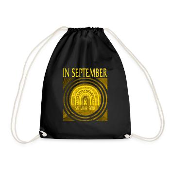 Chemise de sensibilisation au cancer infantile, en septembre, nous - Sac de sport léger - noir - Devant