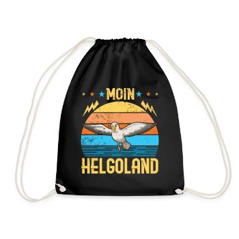 Helgoland Ostsee Sylt Deät Lun Leuchtturm - Turnbeutel - Schwarz - Vorne