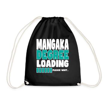 Mangaka invites training - Drawstring Bag - black - Front