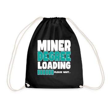 Miner invites training - Drawstring Bag - black - Front