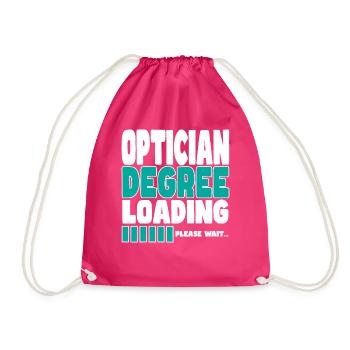 Optician invites training - Drawstring Bag - fuchsia - Front
