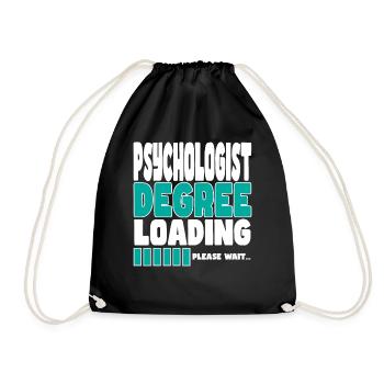 Psychologist invites training - Drawstring Bag - black - Front