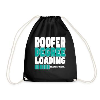 Roofer invites training - Drawstring Bag - black - Front