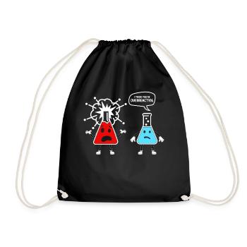 drôles de blagues de chemise de chimie, études de chimiste - Sac de sport léger - noir - Devant