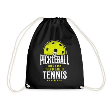 Pickleball Si pickleball était facile - Sac de sport léger - noir - Devant