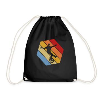 Vintage Unicycle Unicycle - Sac de sport léger - noir - Devant