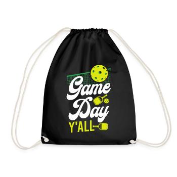 Pickleball Girl Ladies Game Day - Turnbeutel - Schwarz - Vorne