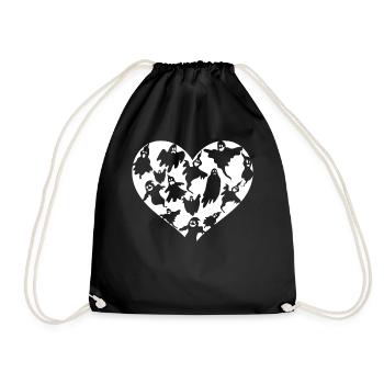 Halloween Party Halloween Ghosts Halloween Ghost H - Drawstring Bag - black - Front
