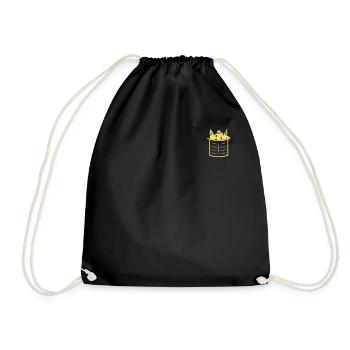Halloween Ghosts - Funny Halloween Ghosts - Drawstring Bag - black - Front