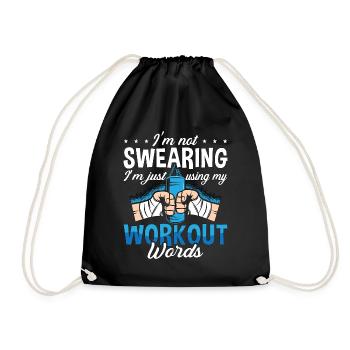 Kickboxing I'm Not Swearing Kickboxer Boxing - Turnbeutel - Schwarz - Vorne
