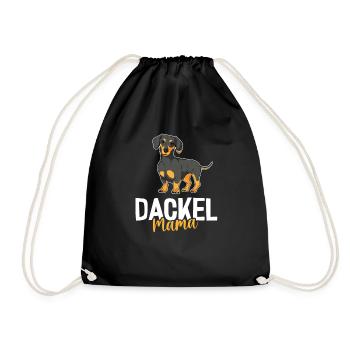 Teckel Hund Spruch - Dachshund & Dackel - Turnbeutel - Schwarz - Vorne