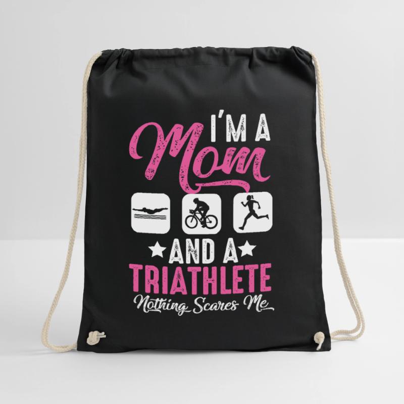 Ich Bin Eine Mutter Und Ein Triathlet Turnbeutel