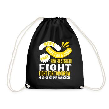 Chemise de sensibilisation au neuroblastome, Hope Pray Fight - Sac de sport léger - noir - Devant