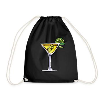Verre à cocktail - Sac de sport léger - noir - Devant