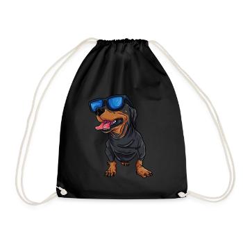 Teckel cool Teckel - Sac de sport léger - noir - Devant