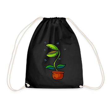 Plante piège à mouches de Vénus - Sac de sport léger - noir - Devant