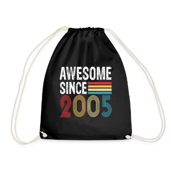 Génial depuis 2006 Anniversaire 2006 Millésime 2006 - Sac de sport léger - noir - Devant