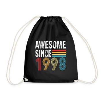 Génial depuis 1998 Anniversaire 1998 Millésime 1998 - Sac de sport léger - noir - Devant