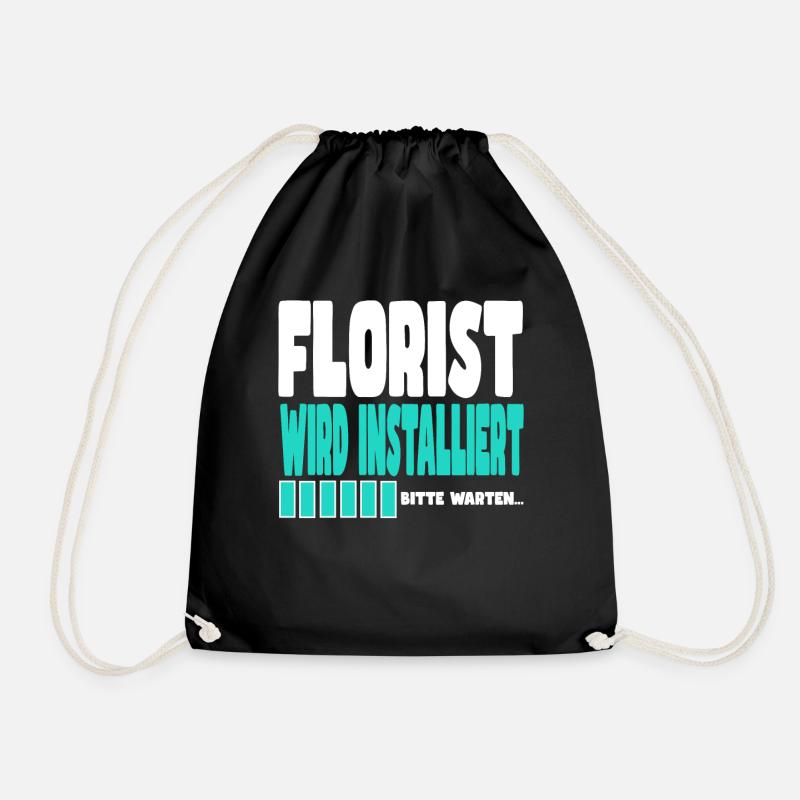 Florist wird installiert - Turnbeutel - Schwarz