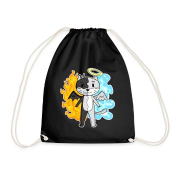 Cat cat breed American Wirehair - Drawstring Bag - black - Front