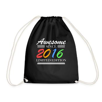 2016 - Fantastic since 2016 - Vintage 2016 - Drawstring Bag - black - Front