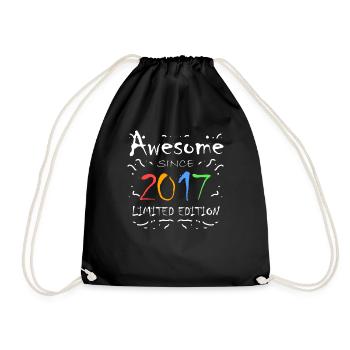 2017 - Fantastic since 2017 - Vintage 2017 - Drawstring Bag - black - Front