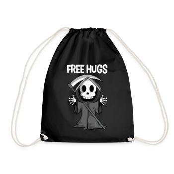 Câlins gratuits Grim Grim Creepy Halloween - Sac de sport léger - noir - Devant