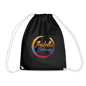 Anstalts Leitung Shirt, Lustiges Geschenk für - Drawstring Bag - black - Front