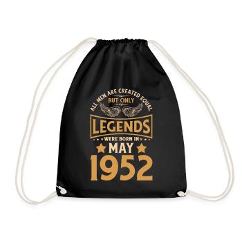 70e anniversaire 70 légendes ont été gebo en mai 1952 - Sac de sport léger - noir - Devant