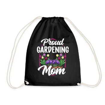 Stolze Gartenbau Mama Gärtnerin Garten Mutter - Turnbeutel - Schwarz - Vorne