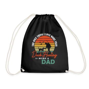 J’aime plus la chasse au canard étant un papa chasse au canard - Sac de sport léger - noir - Devant