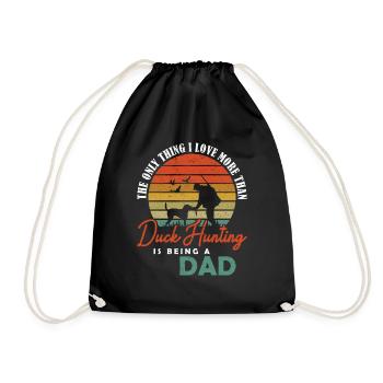 J’aime plus la chasse au canard étant un papa chasse au canard - Sac de sport léger - noir - Devant