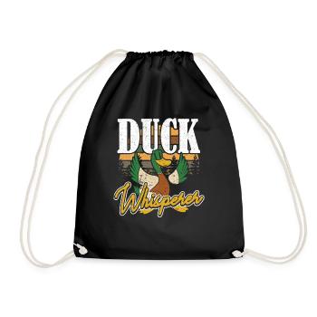 Duck Whisperer Entenjagd - Turnbeutel - Schwarz - Vorne