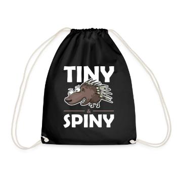 Stachlige Nagetier Tiny and Spiny Stachelschwein - Turnbeutel - Schwarz - Vorne