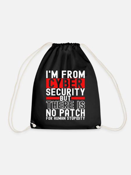 Programmierer Cyber Security - Turnbeutel - Schwarz