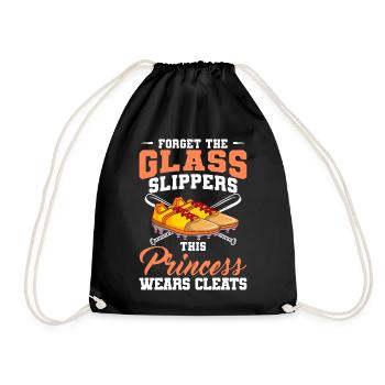 This Princess Wears Stollen Baseball Football - Drawstring Bag - black - Front