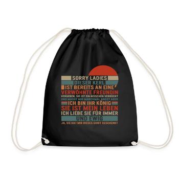 Sorry Ladys Dieser Kerl Ist Bereits An Eine Shirt - Drawstring Bag - black - Front