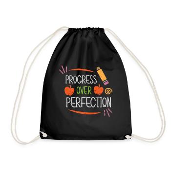 Progrès sur la perfection Étudiants universitaires - Sac de sport léger - noir - Devant