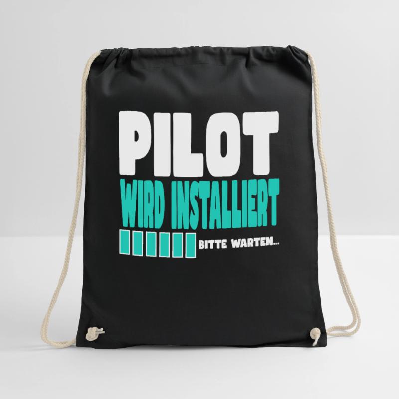 Pilot wird installiert Turnbeutel