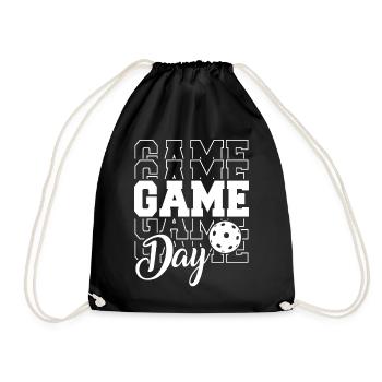 Pickleball Game Day - Turnbeutel - Schwarz - Vorne
