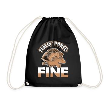 Rongeur Feelin' Porcu-Fine Porcupine - Sac de sport léger - noir - Devant