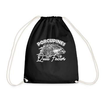 Porc-épic grand quill Factor porc-épic - Sac de sport léger - noir - Devant